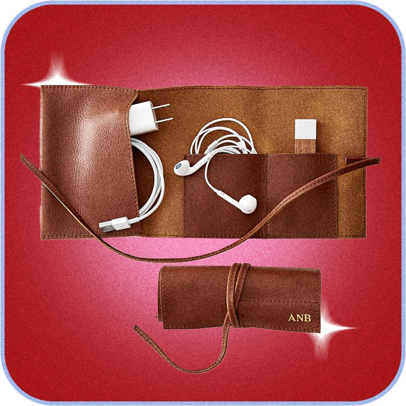 Leather Charger Roll Up