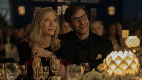 Cate Blanchett and Sacha Baron Cohen in Disclaimer. Photo via Apple TV+