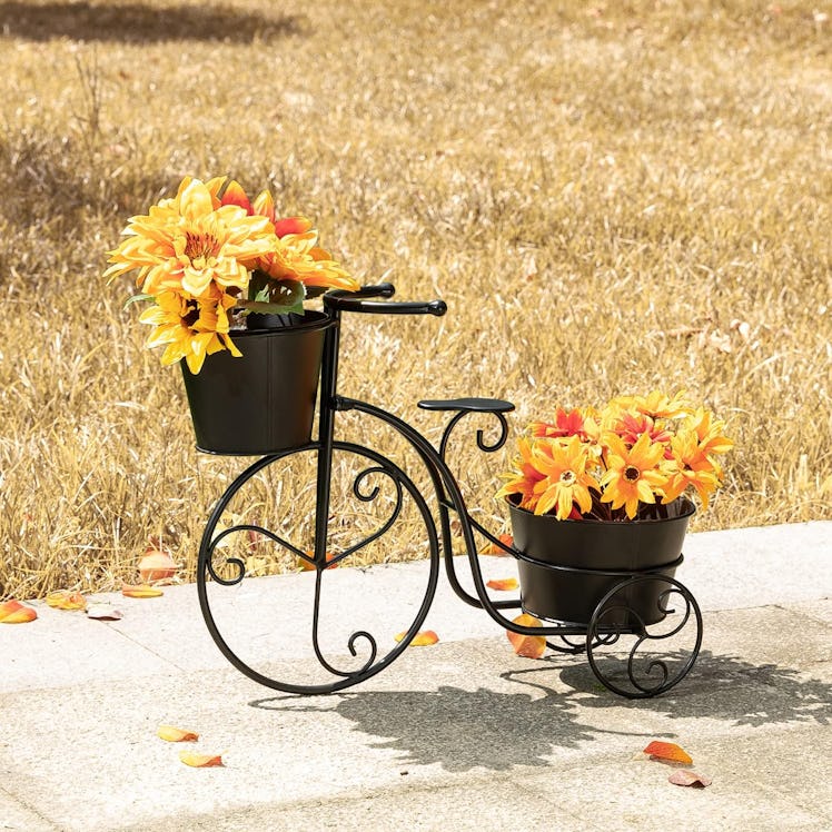 Glitzhome Metal Tricycle Planter