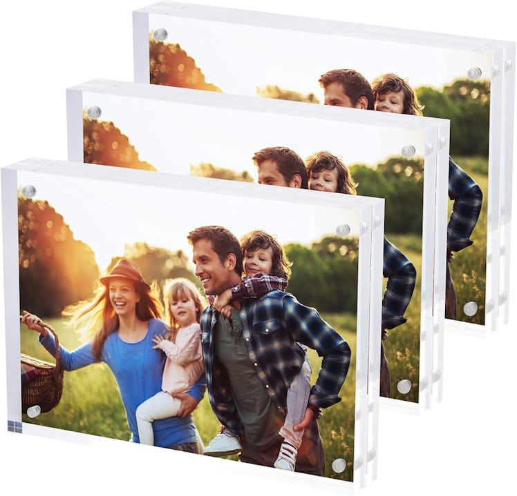 SimbaLux Magnetic Acrylic Picture Photo Frame (3-Pack)