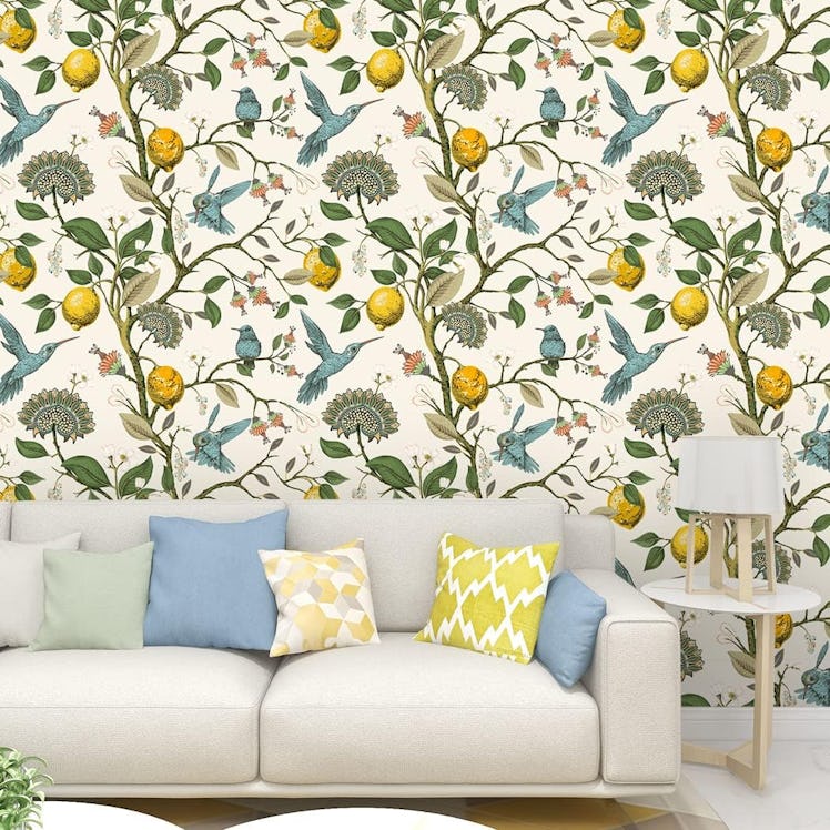 Meihodan Blue Bird Self Adhesive Wallpaper