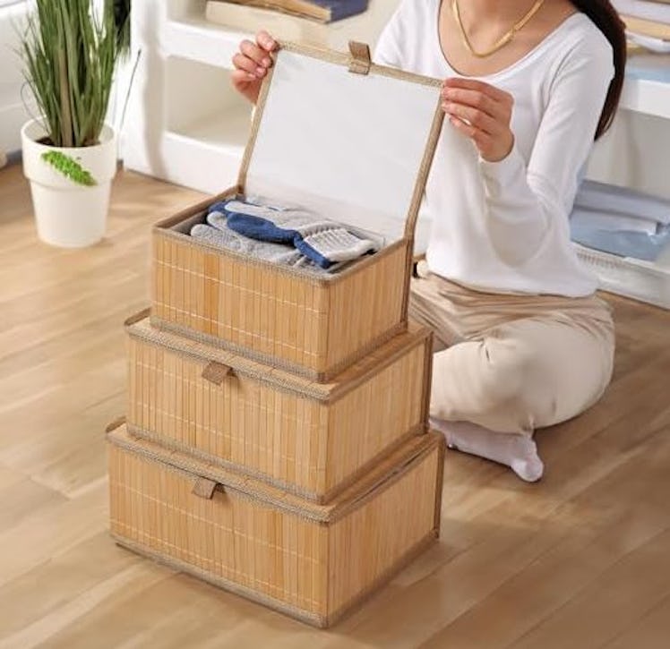 Bamodi Bamboo Storage Boxes (Set of 3)