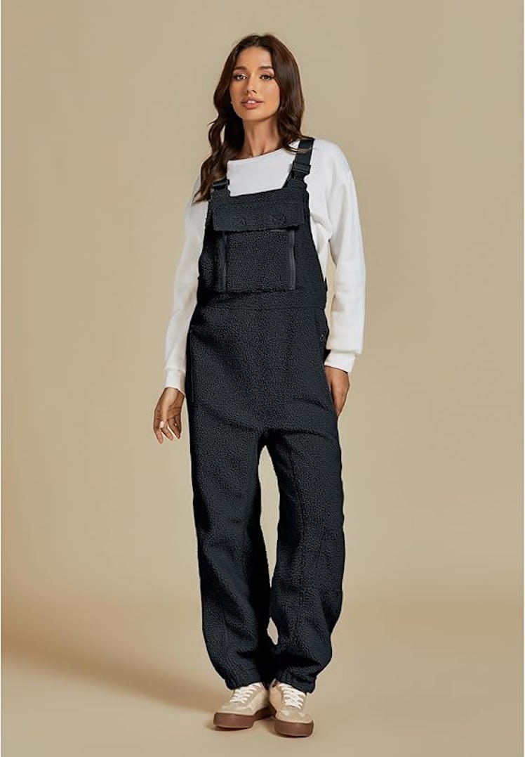 luvamia Sherpa-Lined Overalls