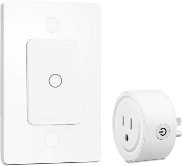 LoraTap Mini Remote Control Outlet Plug Adapter with Remote Wall Switch