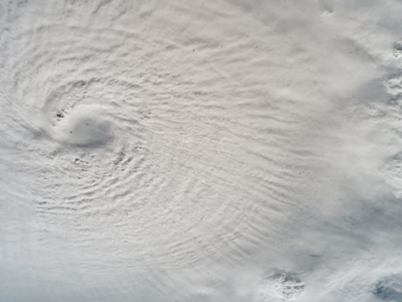 An external camera on the International Space Station captured this image of Hurricane Milton on Oct...