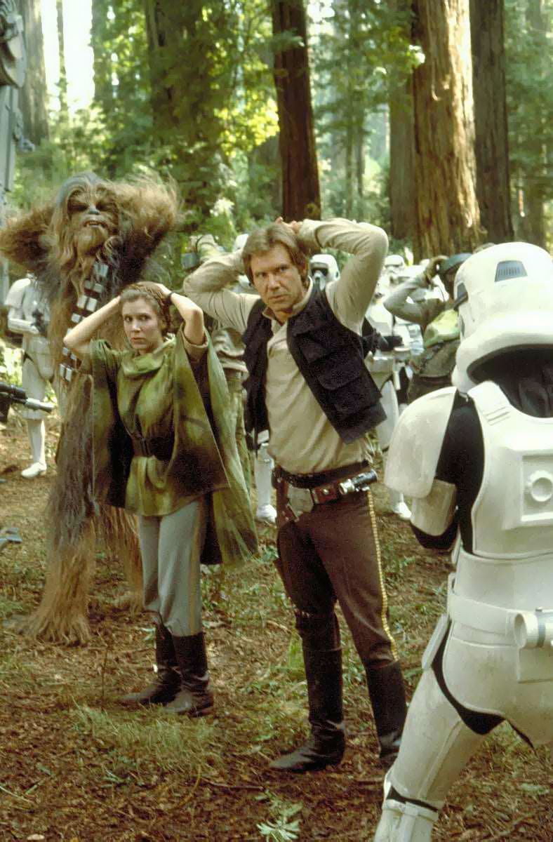 The Battle of Endor in 'Return of the Jedi.'