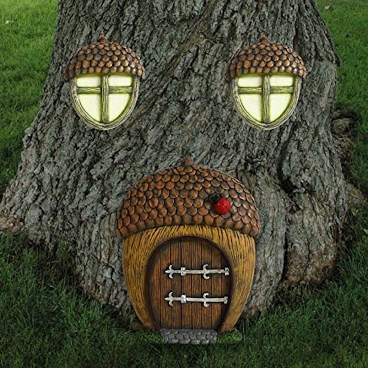 ALADDINBOX Tree Trunk Fairy House