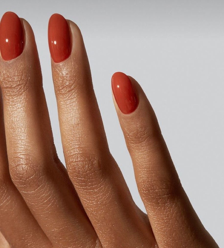 Pumpkin spice polish is on-trend for fall 2024.