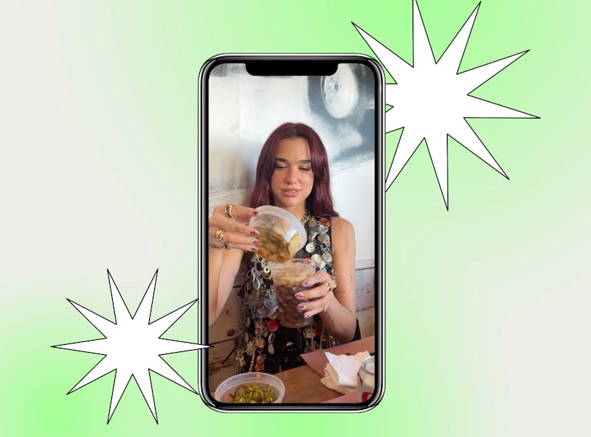 I tried Dua Lipa's Diet Coke, pickle juice, and jalapeño drink.