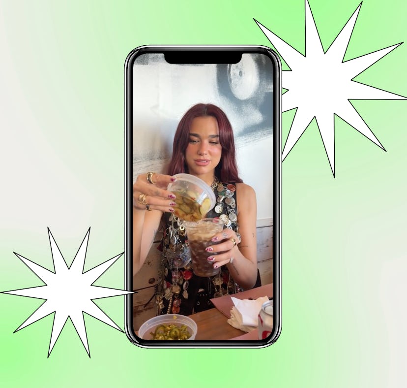 I tried Dua Lipa's Diet Coke, pickle juice, and jalapeño drink.