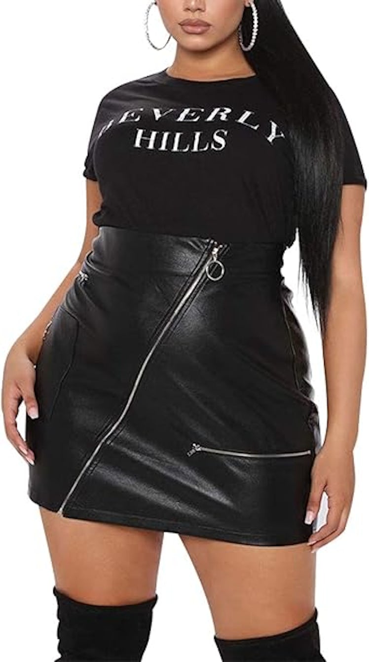 PYL Vegan Leather Skirt