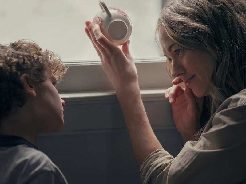 Caleb Dolden as Arlo Chenoweth, Yvonne Strahovski as Maggie Chenoweth in Teacup