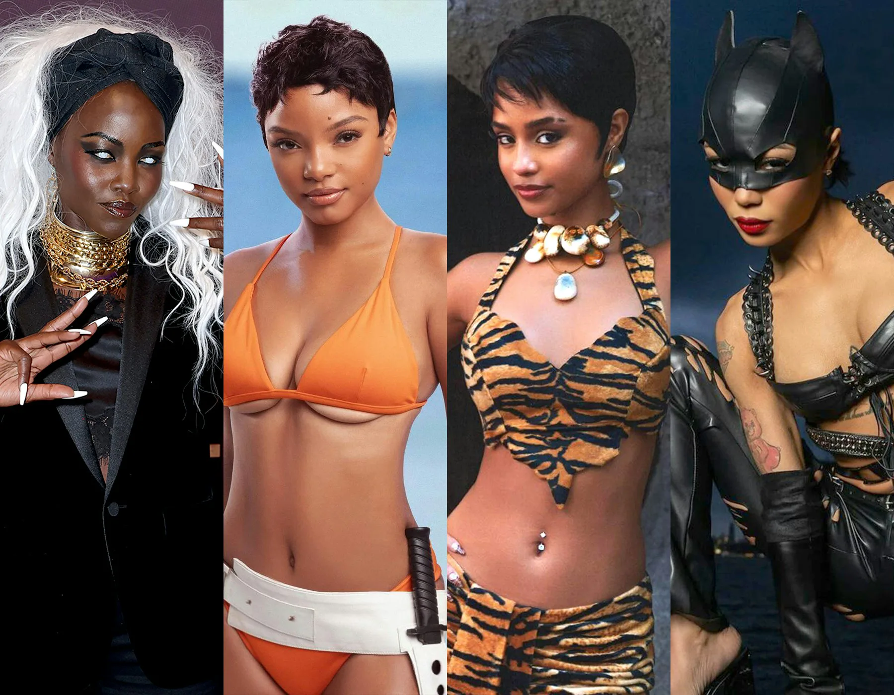 Tyla, Halle Bailey, and Lupita Nyong