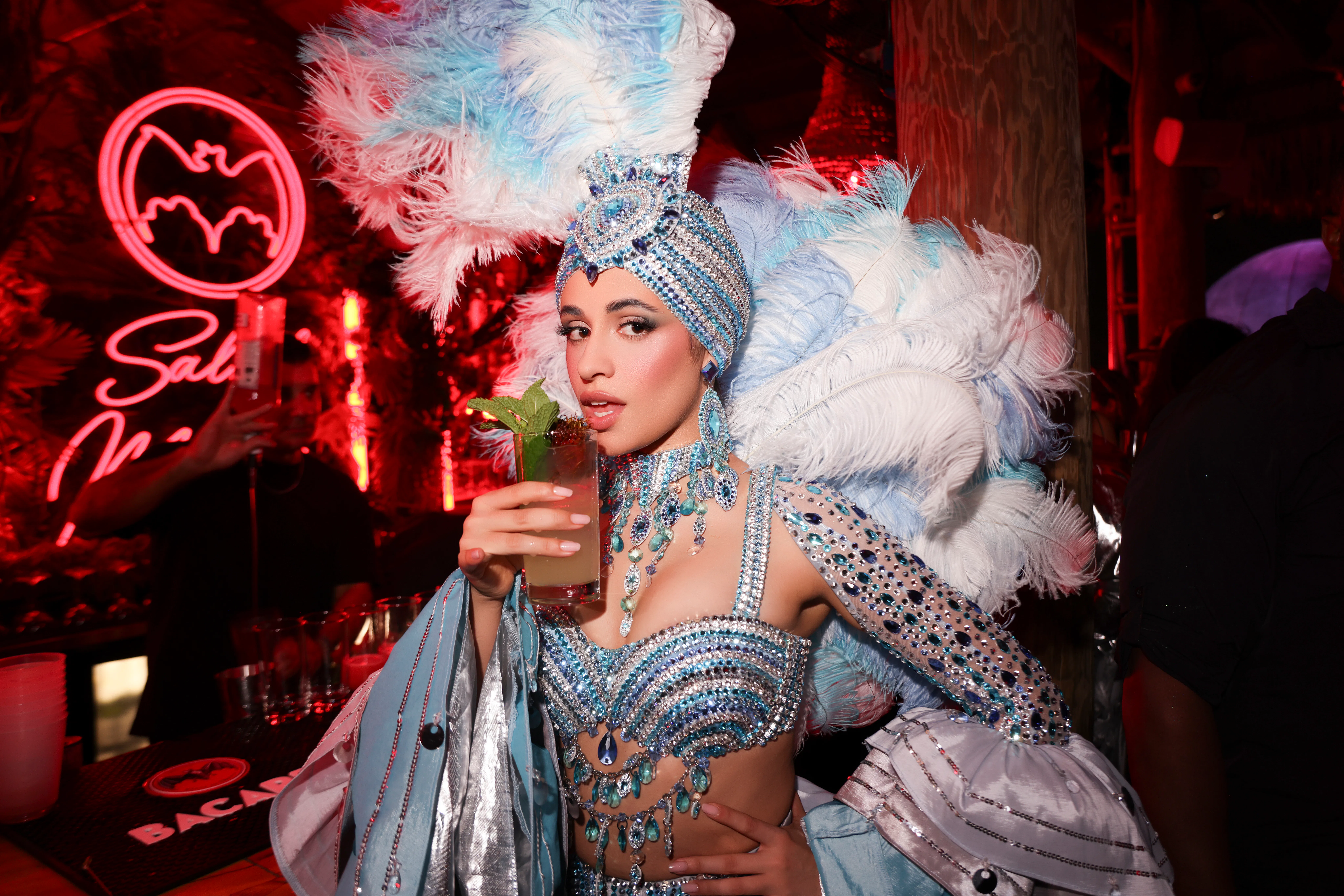 Camila Cabello Channels Tropicana For Bacardi's Halloween Bash