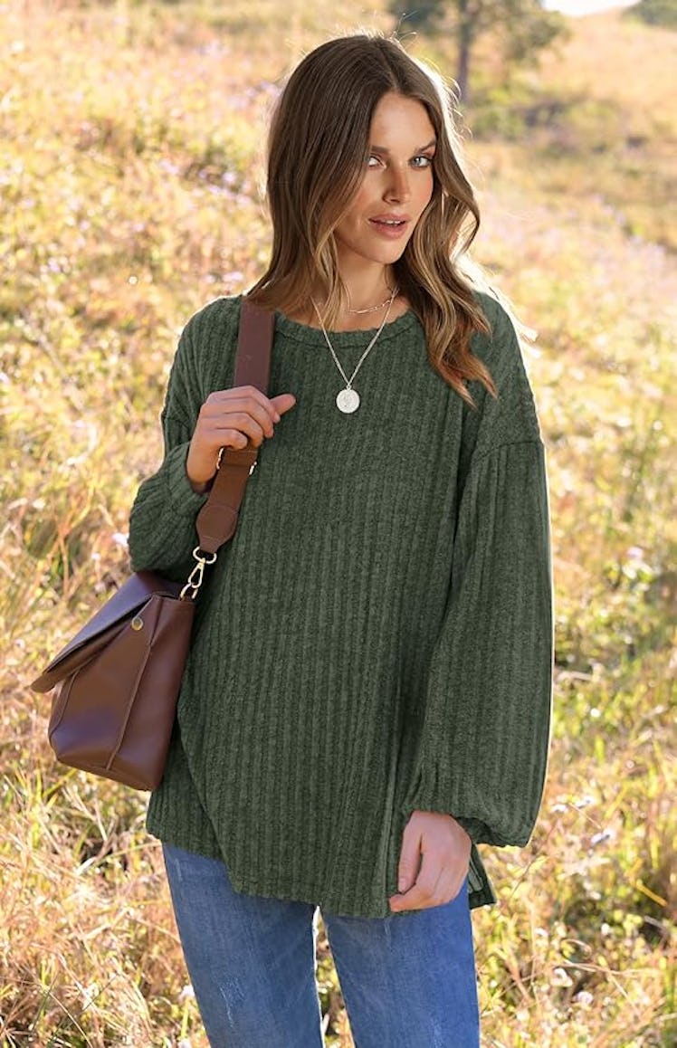 WIHOLL Long Sleeve Tunic Top