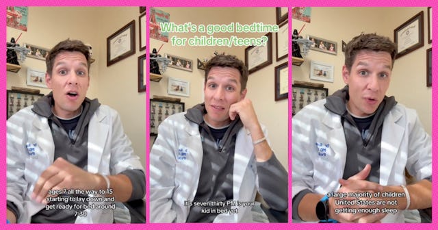 Dr. Rossome admits to putting his kids to bed “very very early” noting that he realizes the early pu...