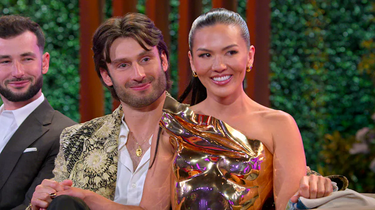 Taylor Krause and Garrett Josemans at 'Love Is Blind' Season 7 reunion
