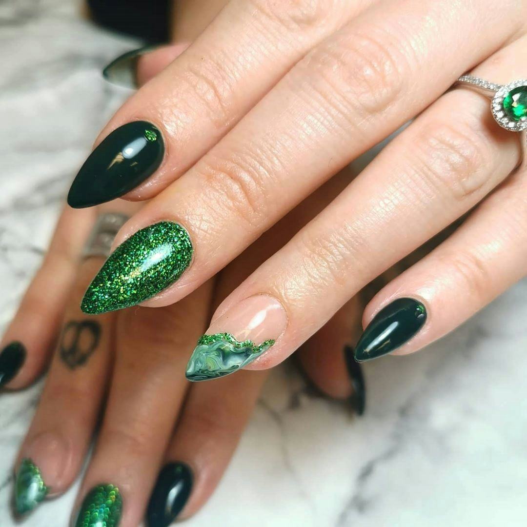 Try a pink and green &lsquo;Wicked&rsquo;-inspired manicure ahead of the film&rsquo;s premiere.