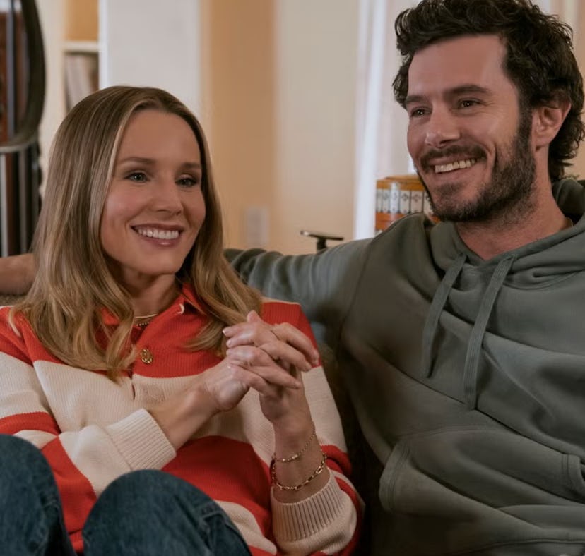 Adam Brody and Kristen Bell improvised a scene in 'Nobody Wants This.'