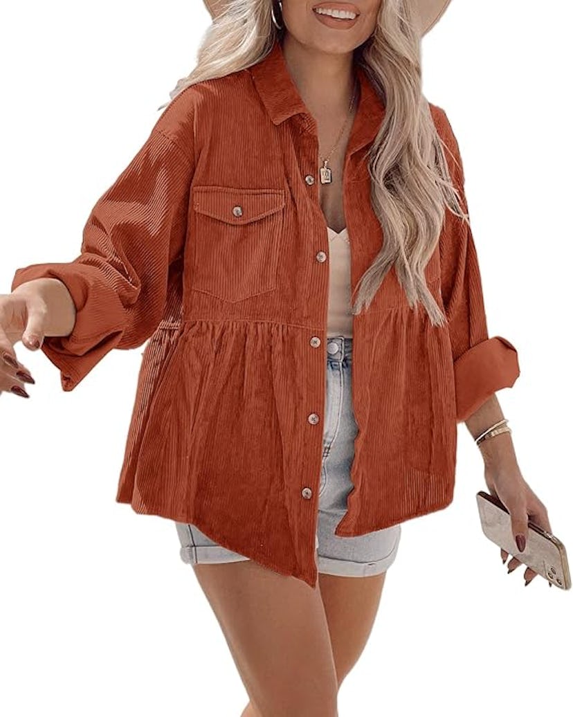 Tutorutor Corduroy Babydoll Jacket