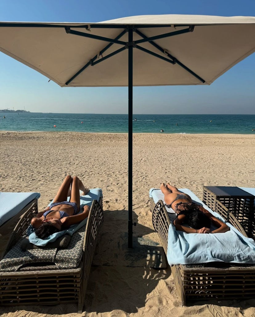 Bella Hadid wore 3 swimsuits in 48 hours.