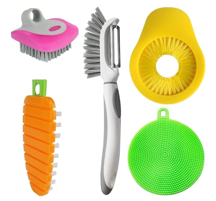 Openfly Flexible Vegetable Brush & Peeler (5-Pieces)