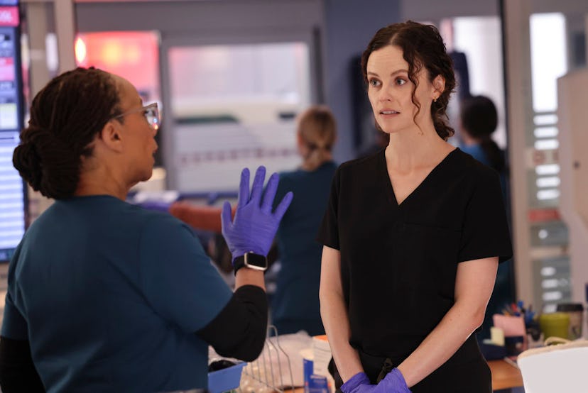 S. Epatha Merkerson and Sarah Ramos on Chicago Med. Photo via NBC