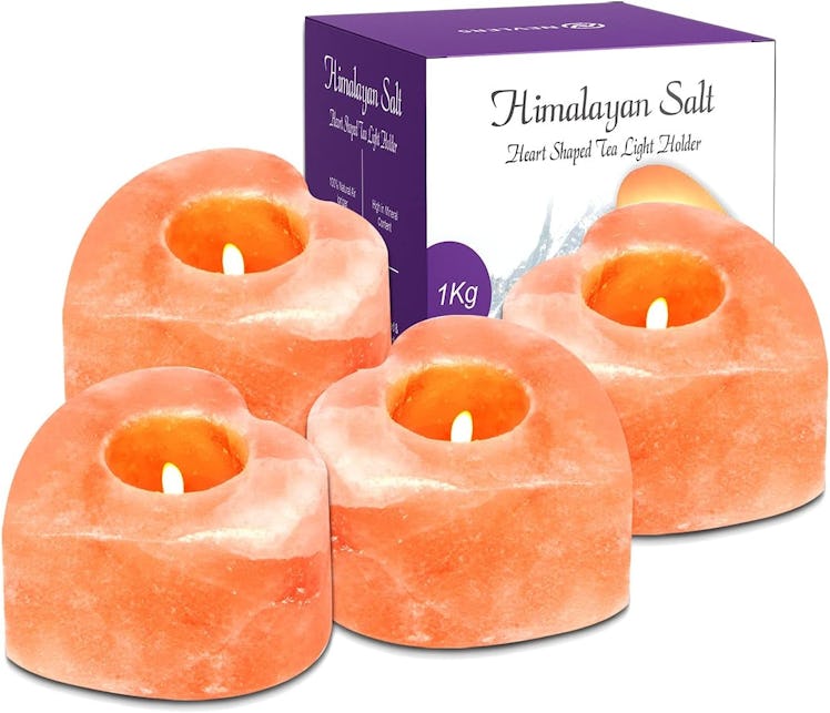 Nevlers Himalayan Salt Candle Holders (4-Pack)