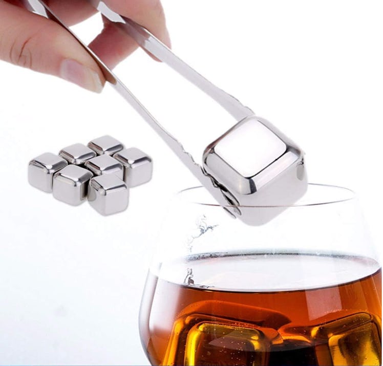 RUNZI Stainless Steel Whiskey Stones (8-Pack)