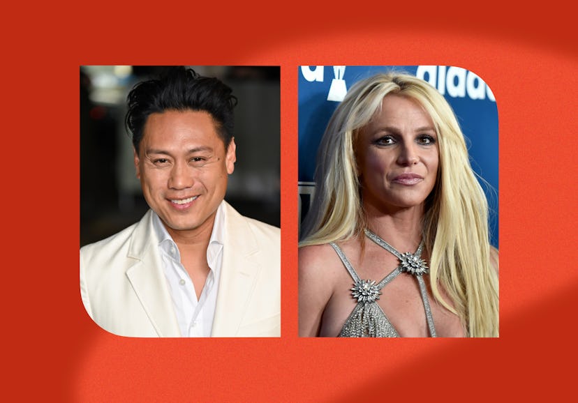 'Wicked' director Jon M. Chu and Britney Spears.