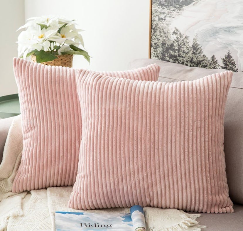 MIULEE Corduroy Pillow Covers (2-Pack)