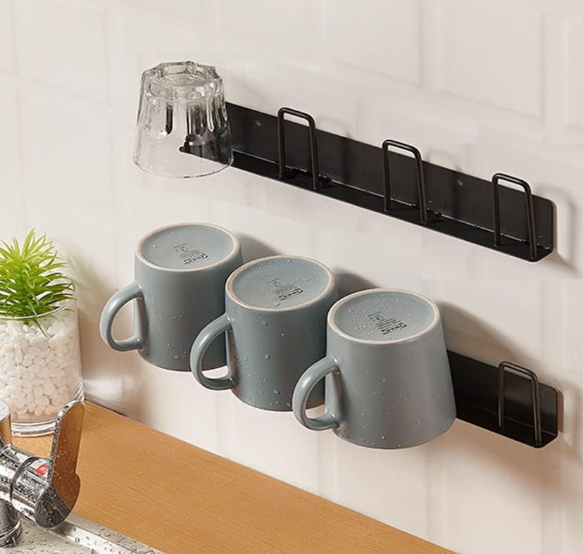 BAIEUEJO Wall-mounted Mug Holder (2-Pack)