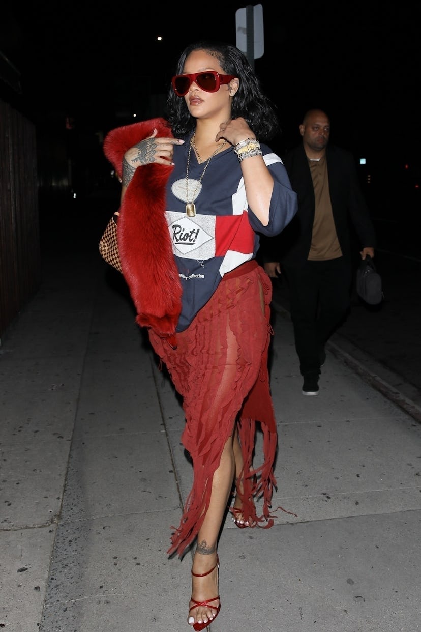 Rihanna in Los Angeles, November 13, 2024.