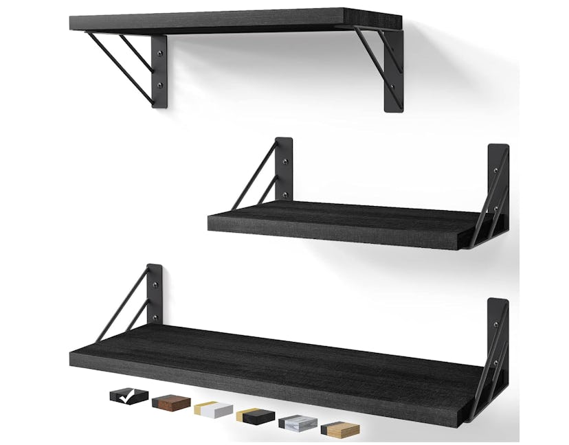 BAYKA Floating Wall Shelves (3-Pack)