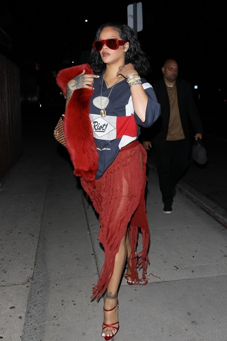 Rihanna in Los Angeles, November 13, 2024.