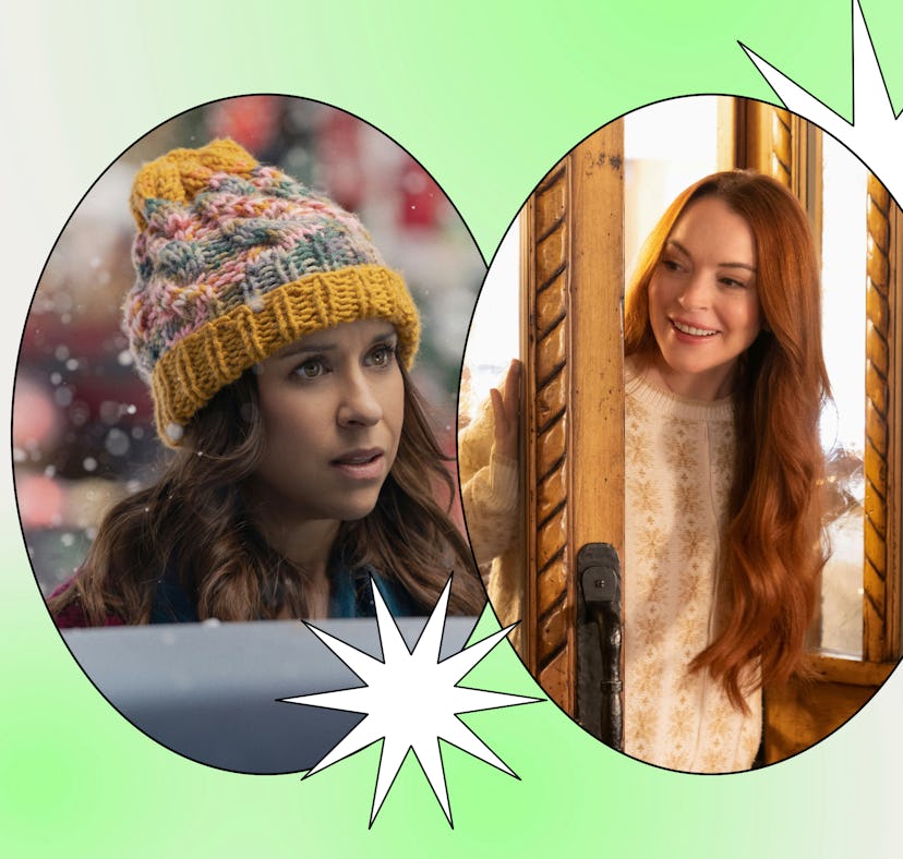 Lacey Chabert and Lindsay Lohan in Netflix Christmas movies