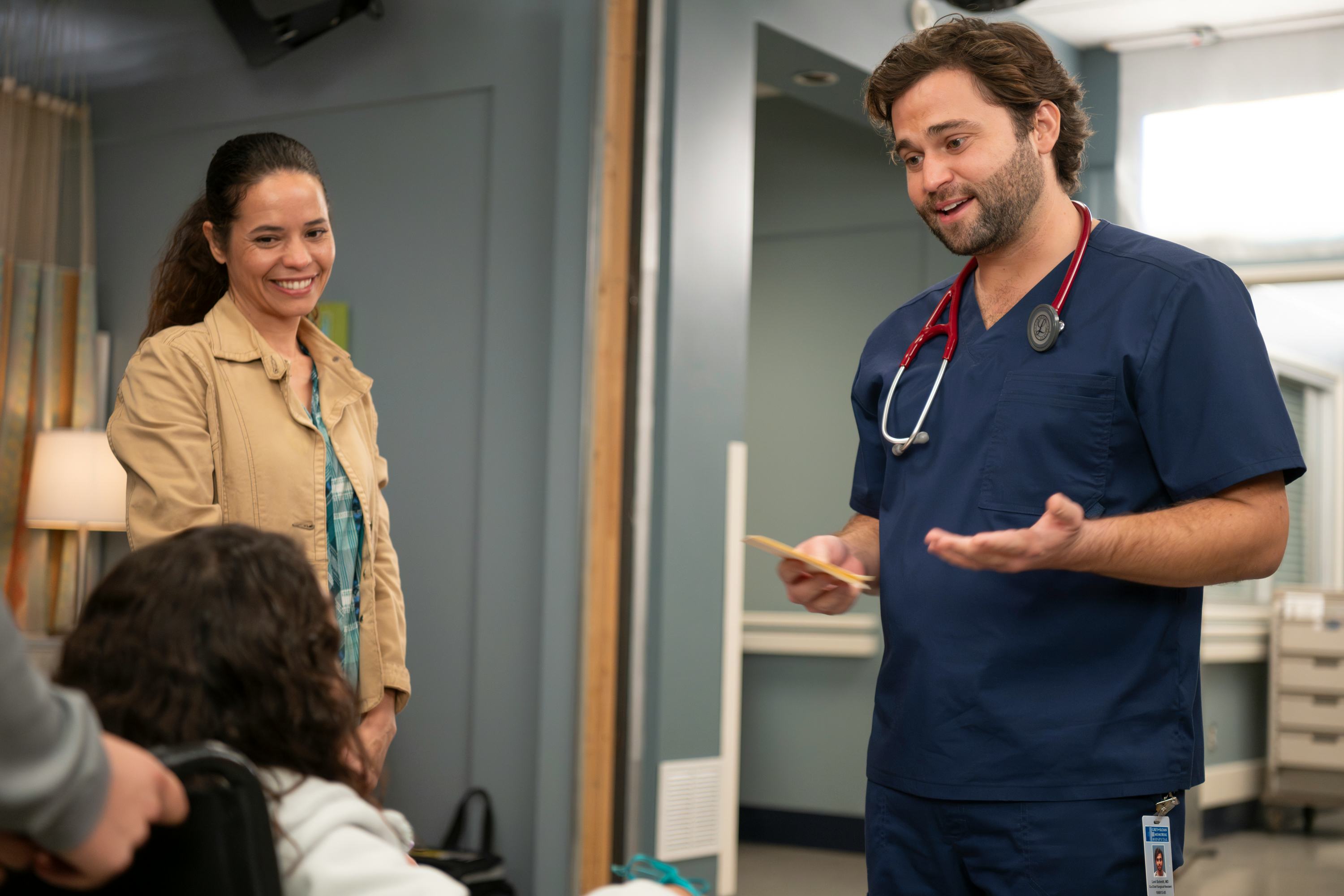 Jake Borelli on Grey&rsquo;s Anatomy. Photo via ABC