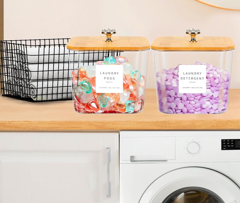 POLRAI Laundry Room Storage Containers (2-Pack)