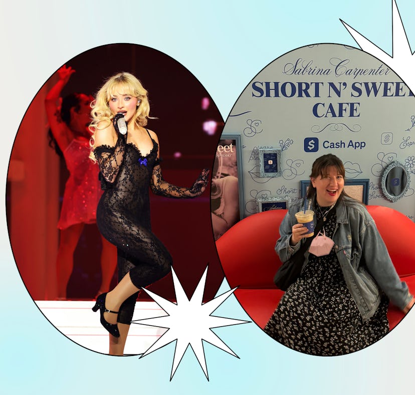 I went to the Sabrina Carpenter Short N' Sweet cafe and tried the Dumb & Poetic Latte.