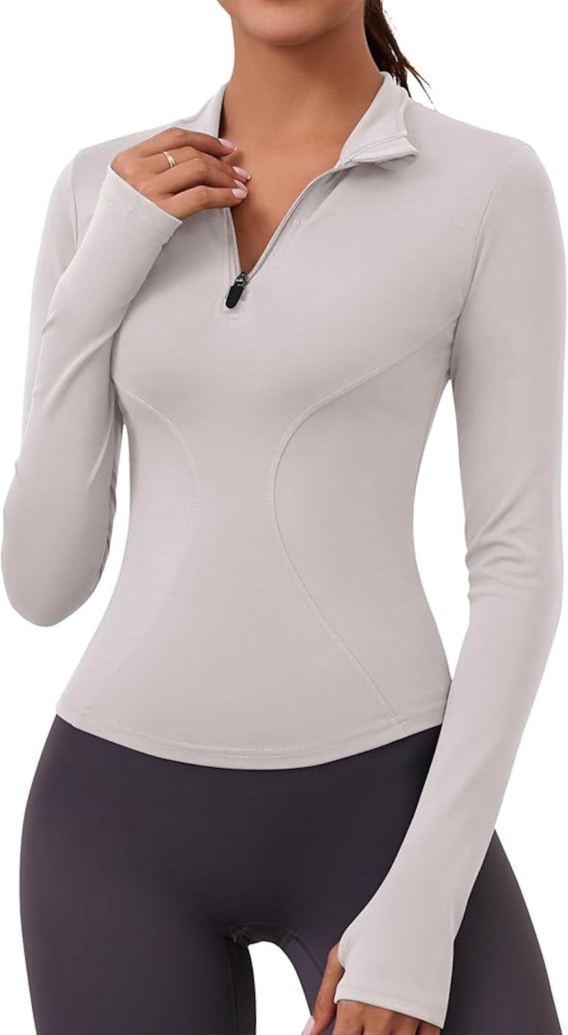 LOMON Long-Sleeve Workout Pullover