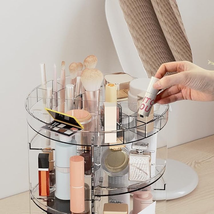 Jiavarry Rotating Makeup Organizer