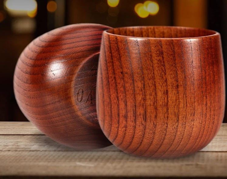 Oaksip The Original Wooden Bourbon Drinking Glass 