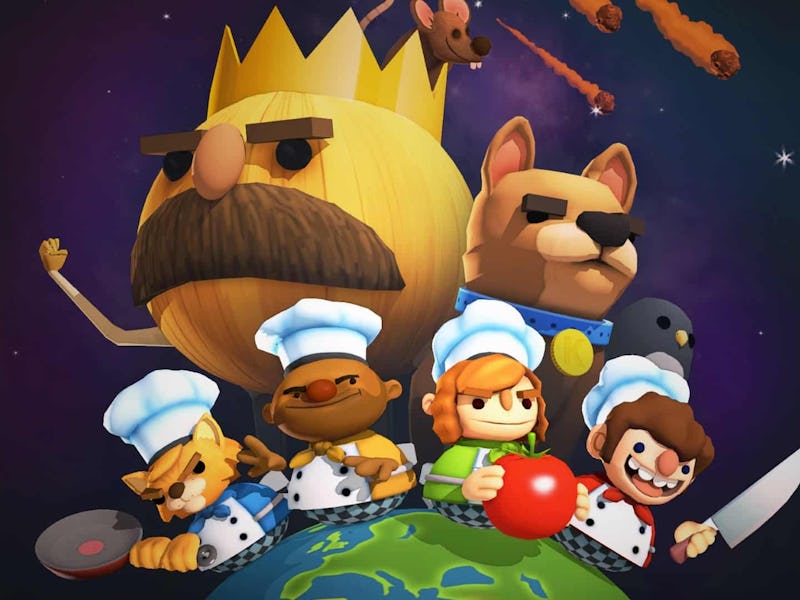 The simplistic characters of Overcooked