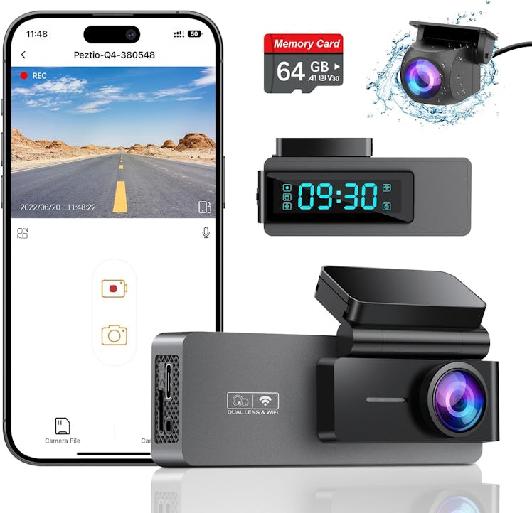 Dash Cam Front & Rear 4K+1080P