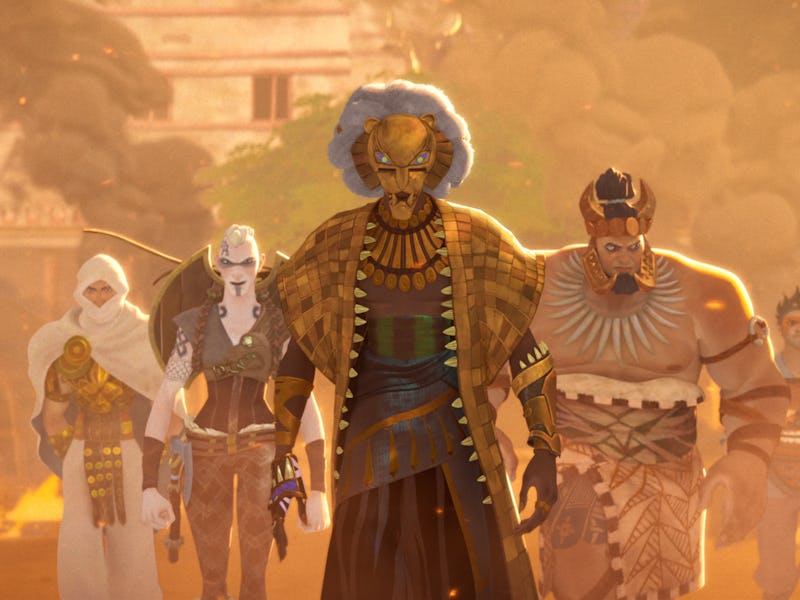The Lion (voiced by Cress Williams) in Marvel Studios Television's EYES OF WAKANDA