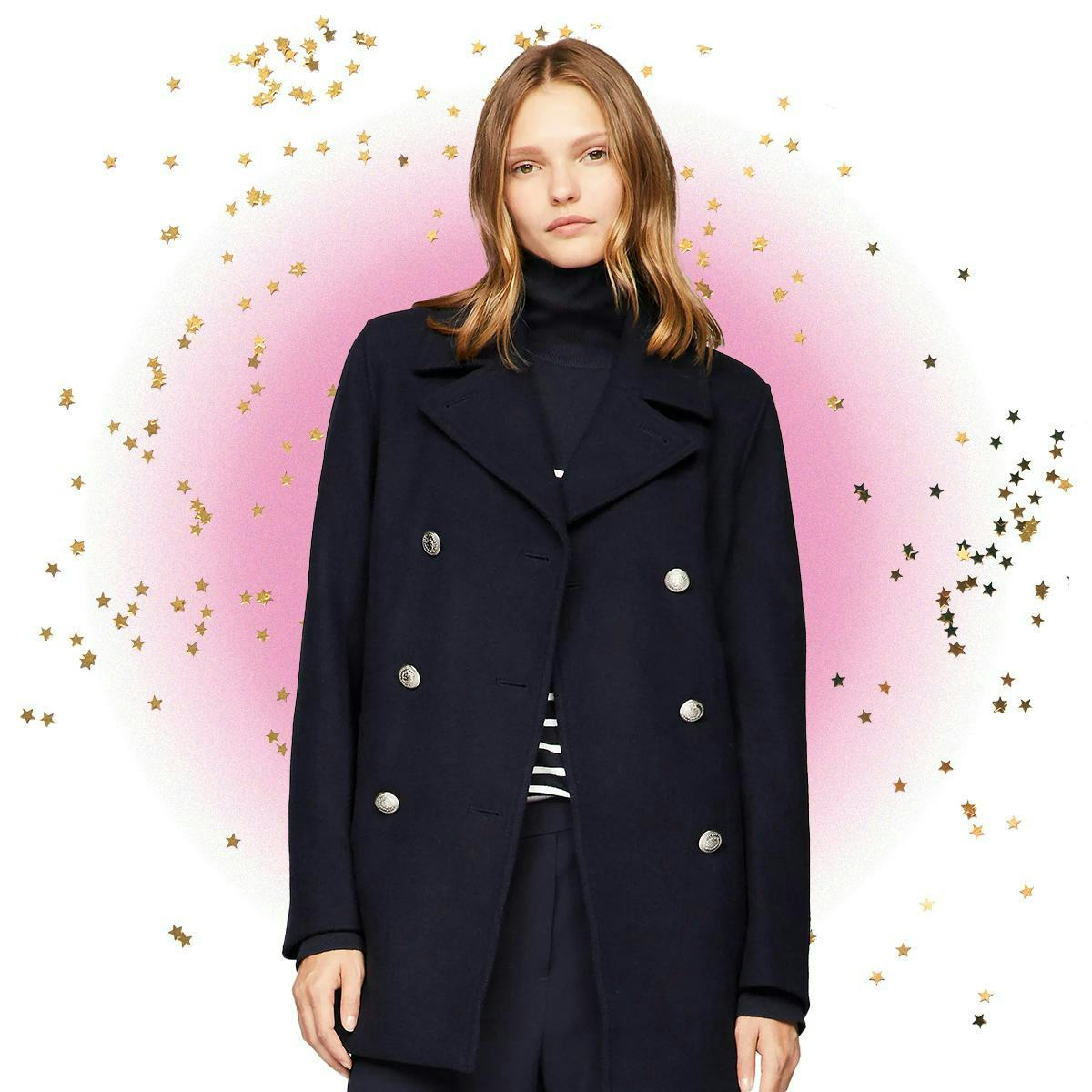 Classic Wool-Blend Peacoat