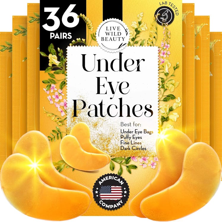 Live Wild Beauty Gold Under-Eye Patches (36 Pairs)