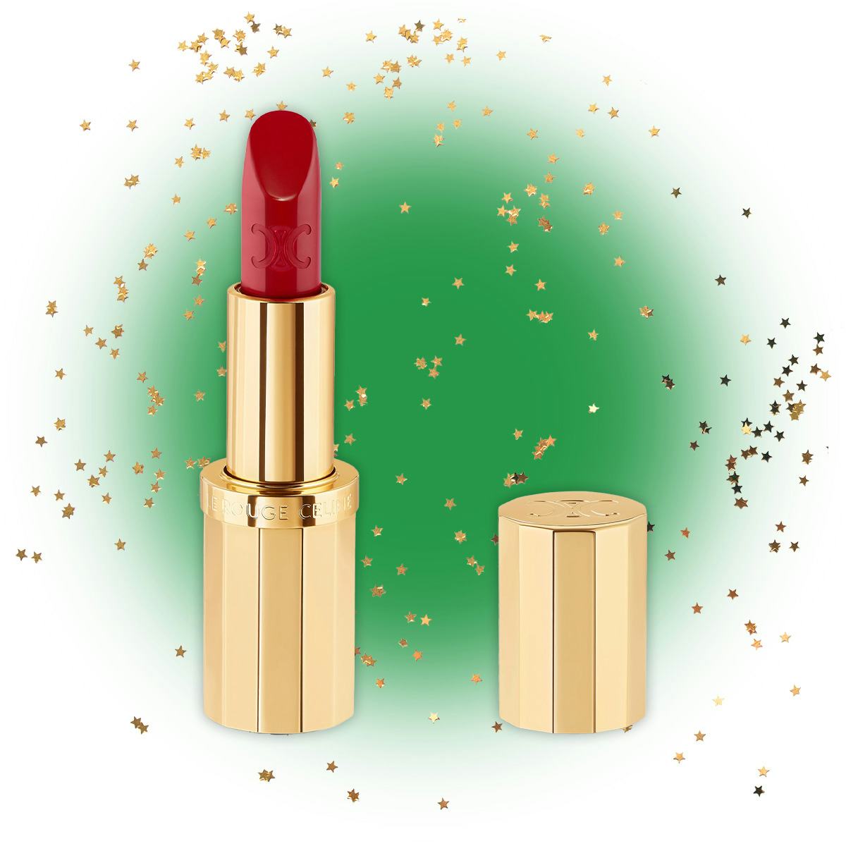 Le Rouge Celine Satin Lipstick - 01 Rouge Triomphe
