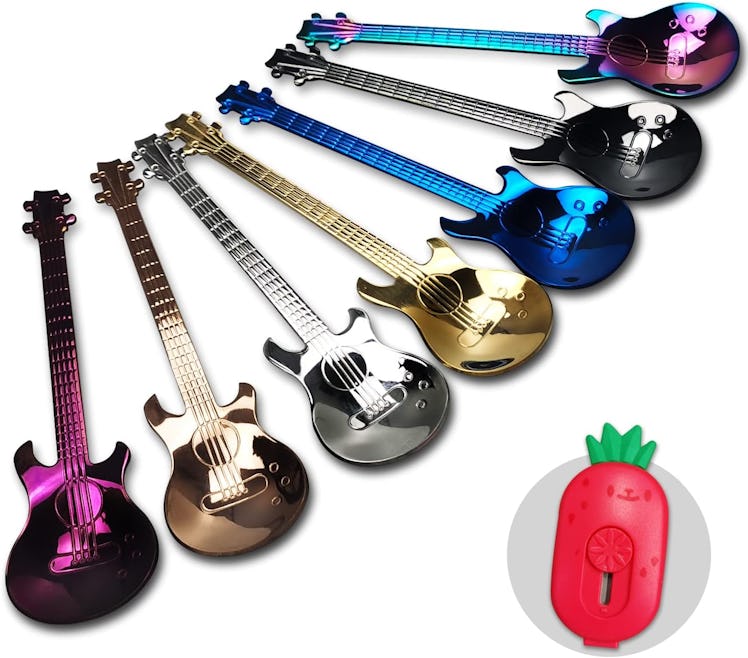  Caballus Store Guitar Dessert Spoons (7 Count)