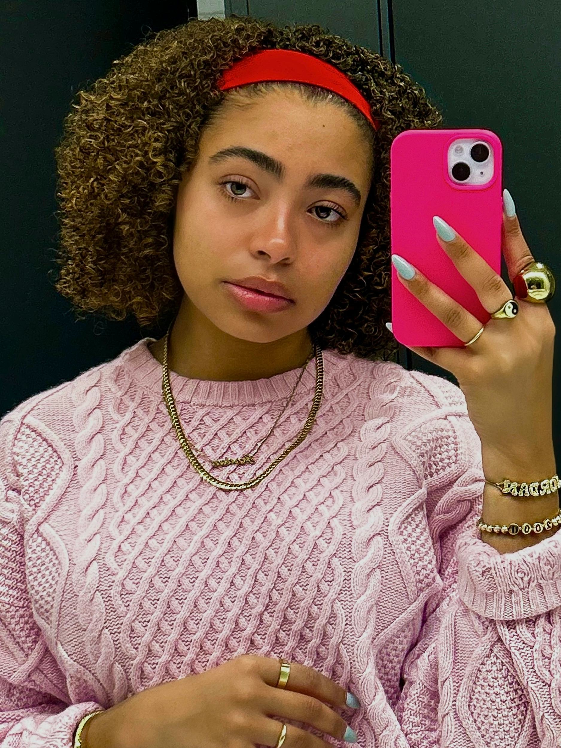 My hair after using Cécred’s Restoring Hair &amp; Edge Drops.